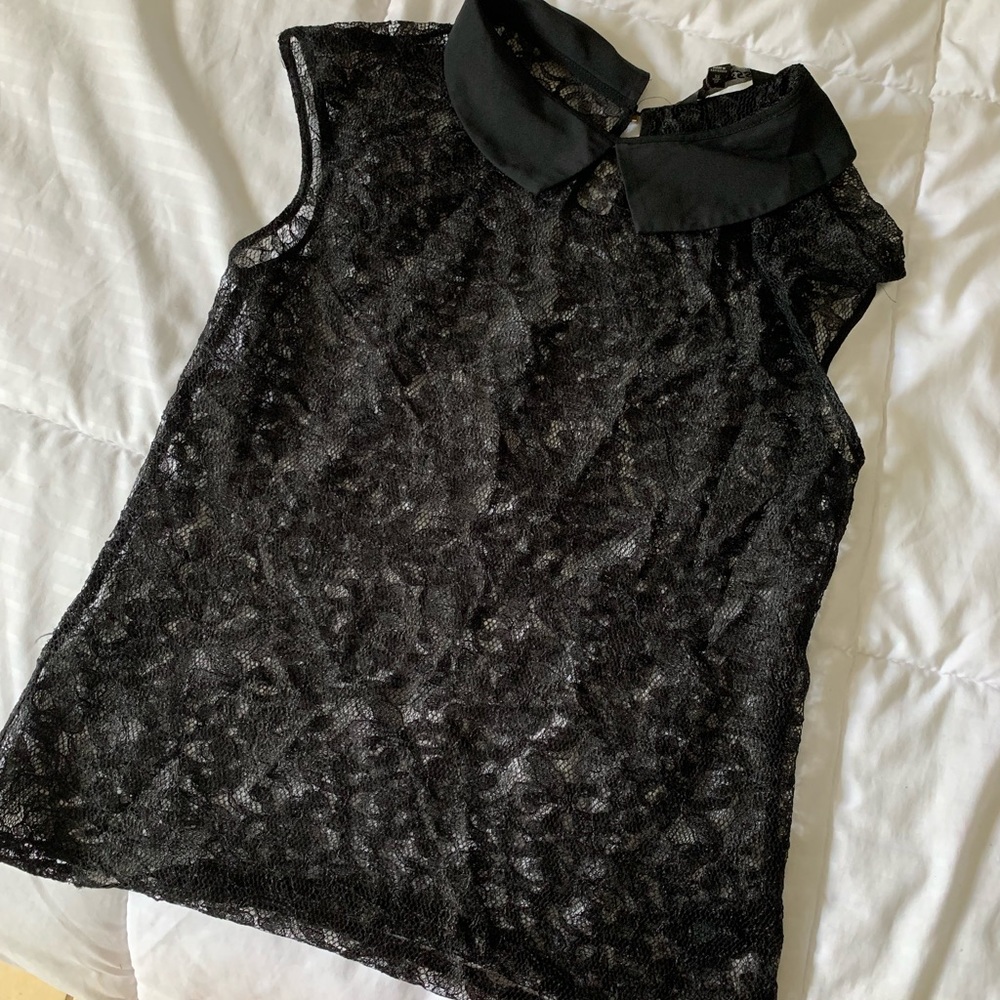 Lace black shirt